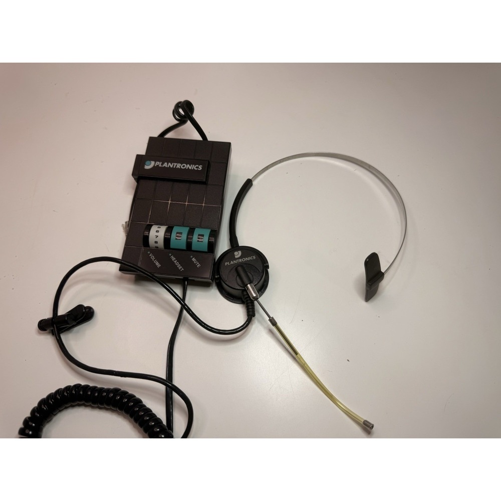 Plantronics M10 Headset Amplifier with Headset – As Is